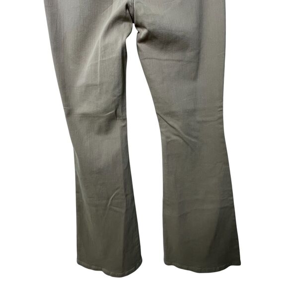 Judy Blue Garment Dyed Tummy Control Flare Jeans Sz 13/31 Khaki Tan Wide Leg - Picture 6 of 13